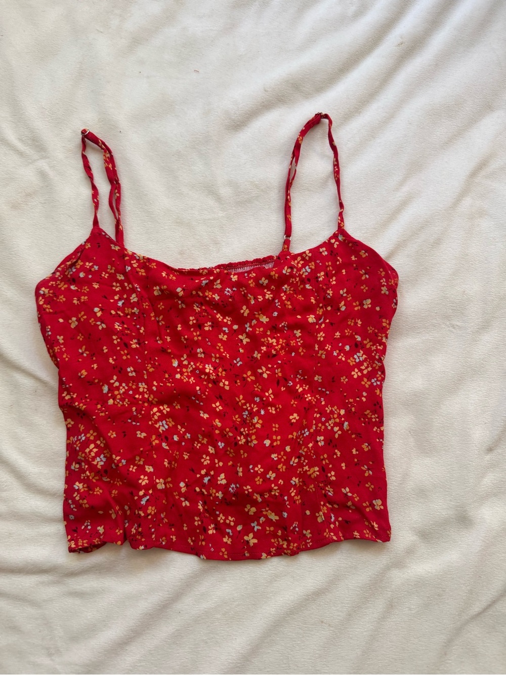 Reformation floral crop top